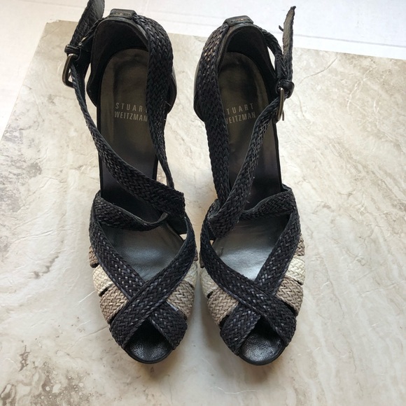 Stuart Weitzman Black Braided Heels - Picture 8 of 8